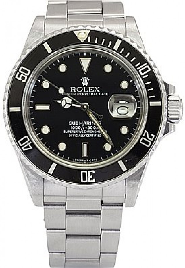 Rolex Submariner Ref. 168000 Never Been Polished Condition