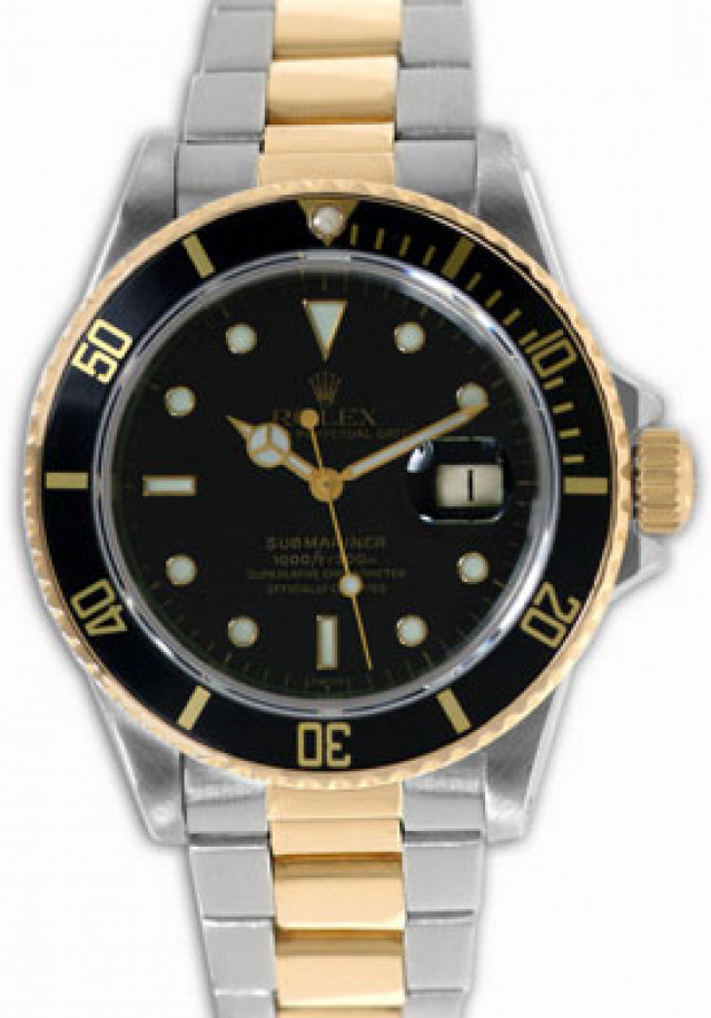 Pre-Owned Rolex Submariner 16803 Gold & Steel