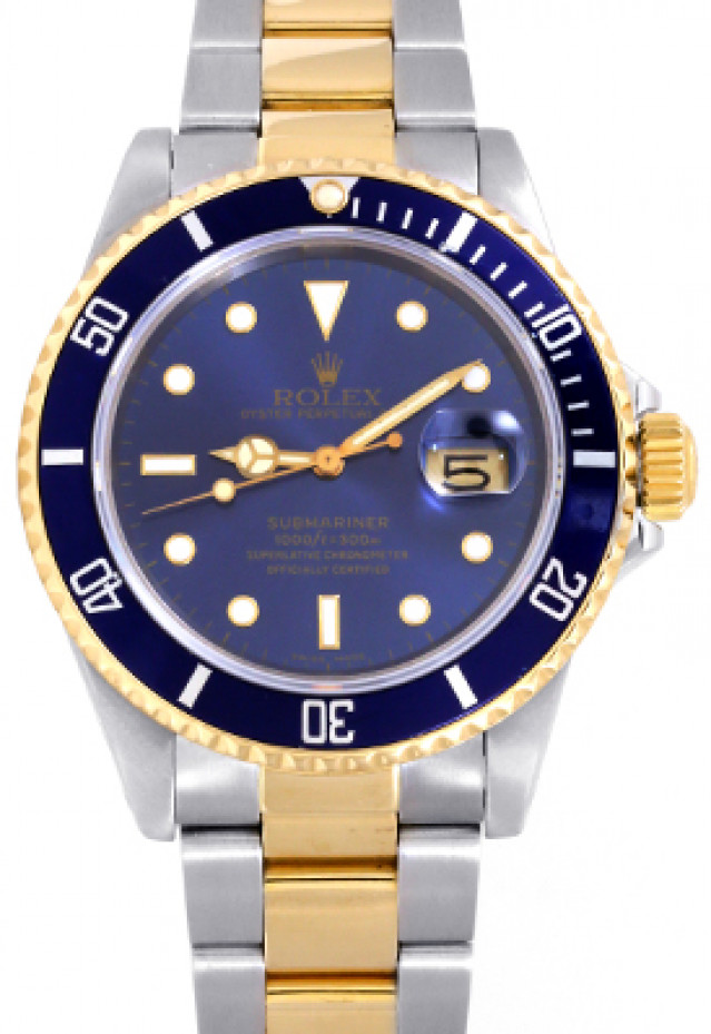 Pre-Owned Rolex Oyster Perpetual Submariner 16803 Gold & Steel