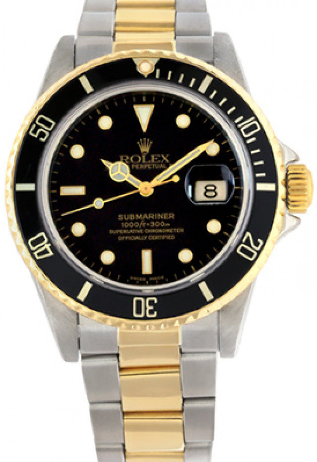Rolex 16803 Yellow Gold & Steel on Oyster Black