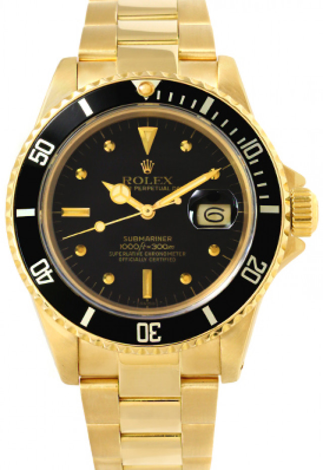 Rolex 16808 Yellow Gold on Oyster Black Nipple