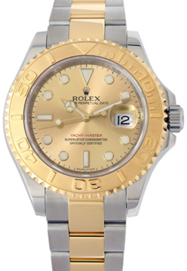 Gold & Steel on Oyster Rolex Yacht-Master 16623 40 mm