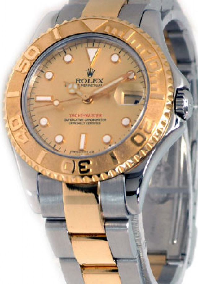 Pre-Owned Rolex Yacht-Master 168623 Gold & Steel Year 2003