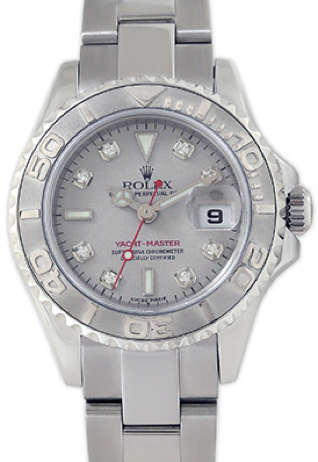 Rolex 169622 Platinum & Steel on Oyster Platinum Diamond Dial