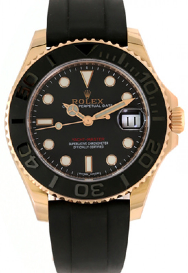 Rolex 268655 Rose Gold on Oyster, Black Bezel Black