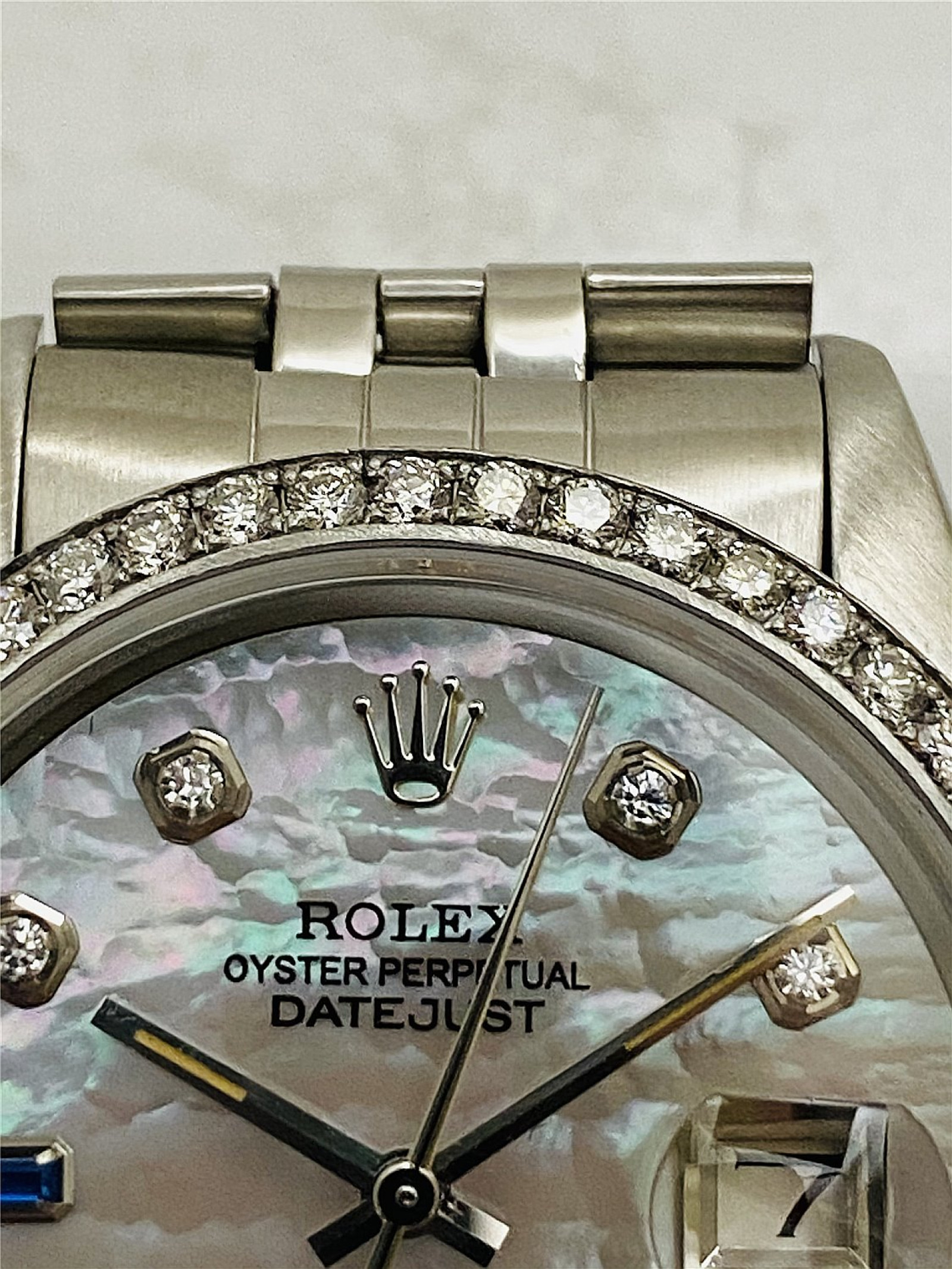 Diamond Rolex Datejust 16030 Two Tone