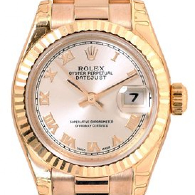 Rolex Datejust 179175 Rose Gold with Rose Dial & Roman Markers