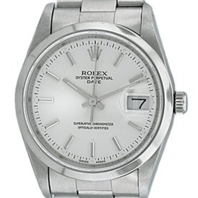 Rolex Date 15200 Steel Silver Dial 1991