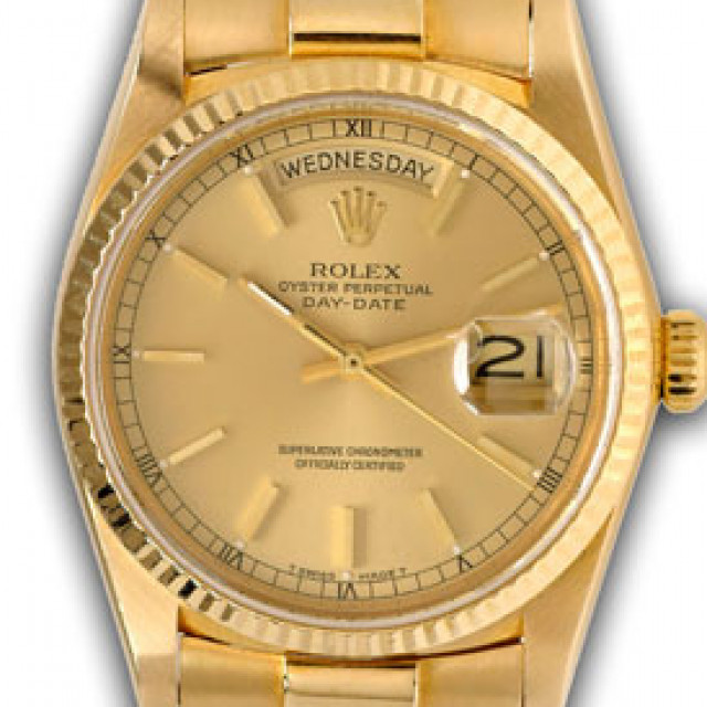 Rolex President Day-Date 18038 Gold Champagne 1988