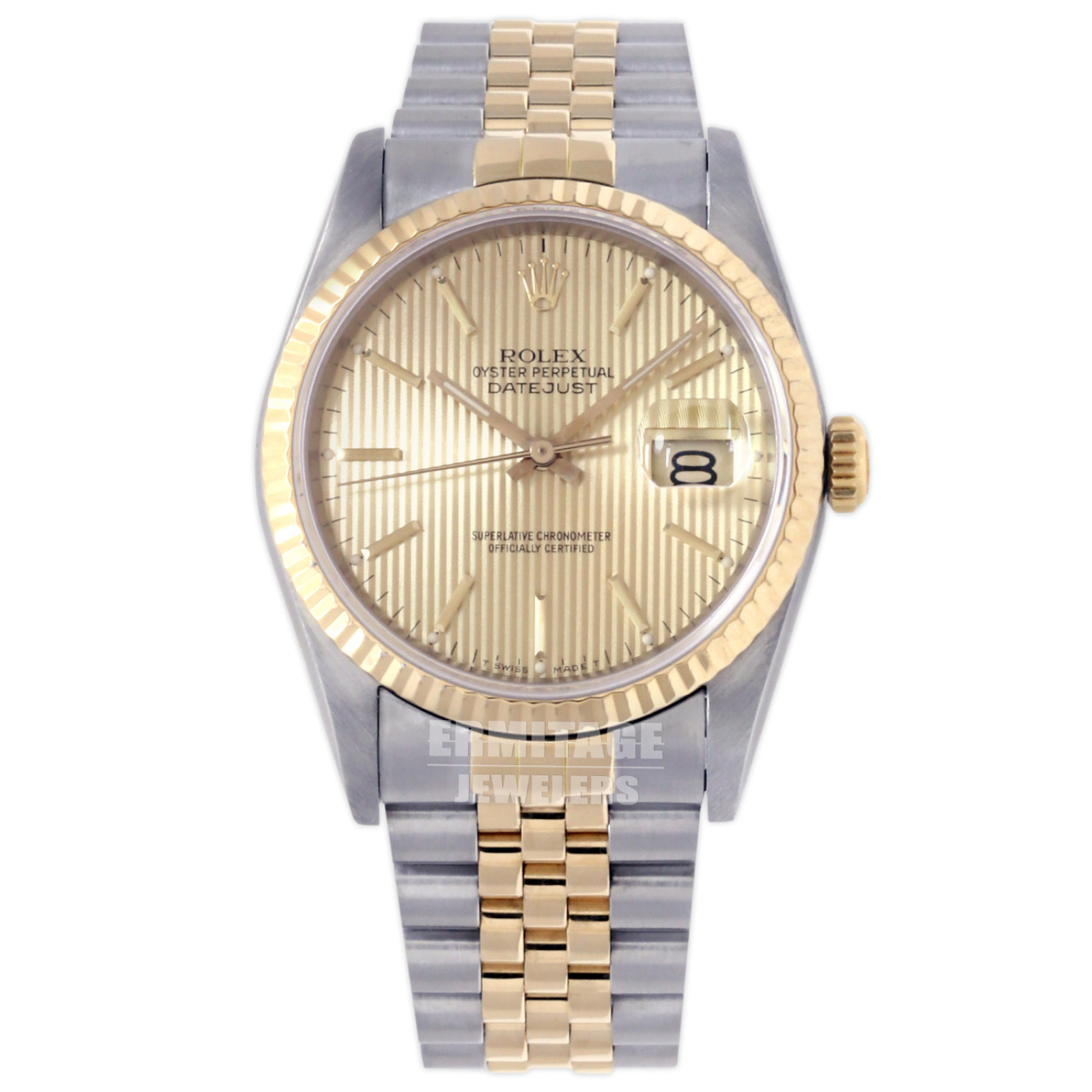 Rolex Datejust 16233 with Champagne Tapestry Dial