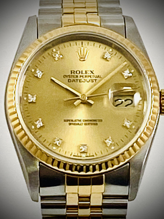 Diamond Rolex Datejust 16233 with Jubilee Bracelet