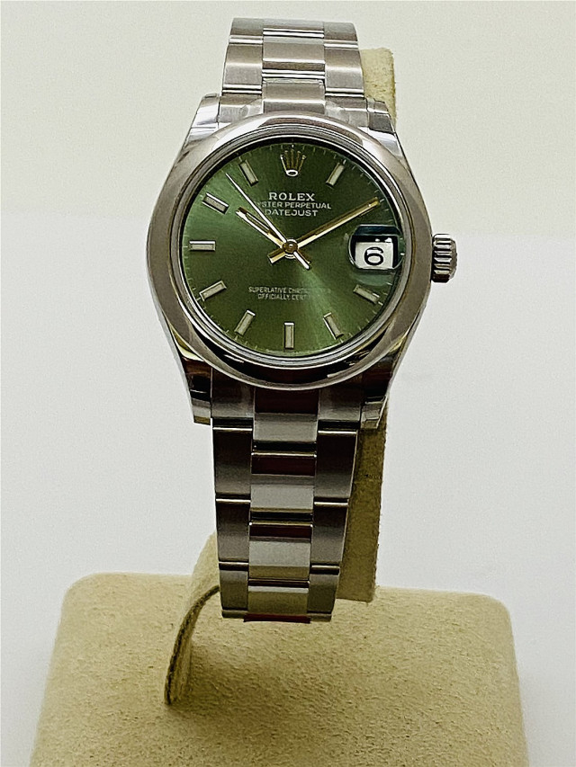 Rolex 278240 Steel on Oyster Green with Luminous Index