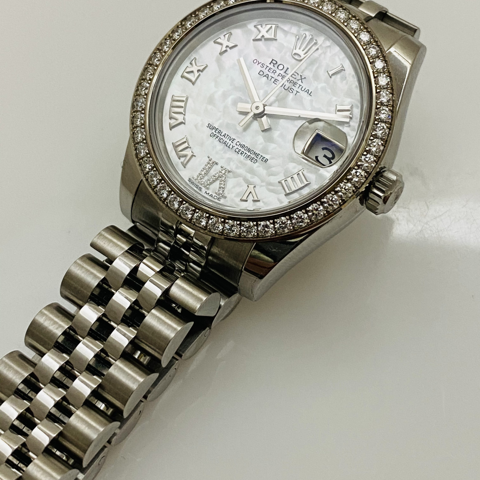 Rolex Mid-Size Ladies Diamond Watch 178384 Unworn 2020