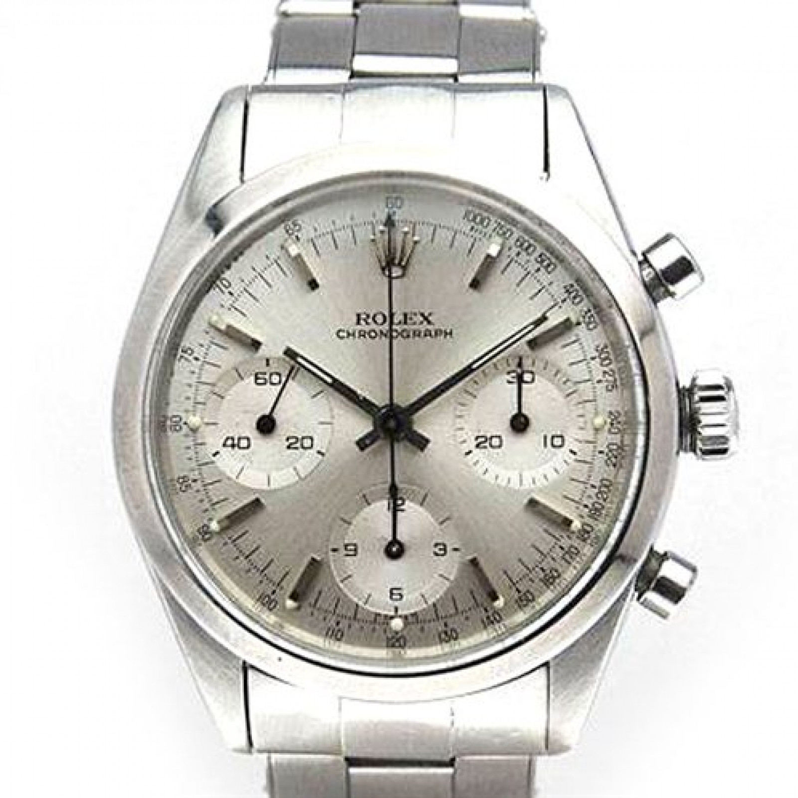 Vintage Rolex Chronograph 6238 Steel with Silver Dial