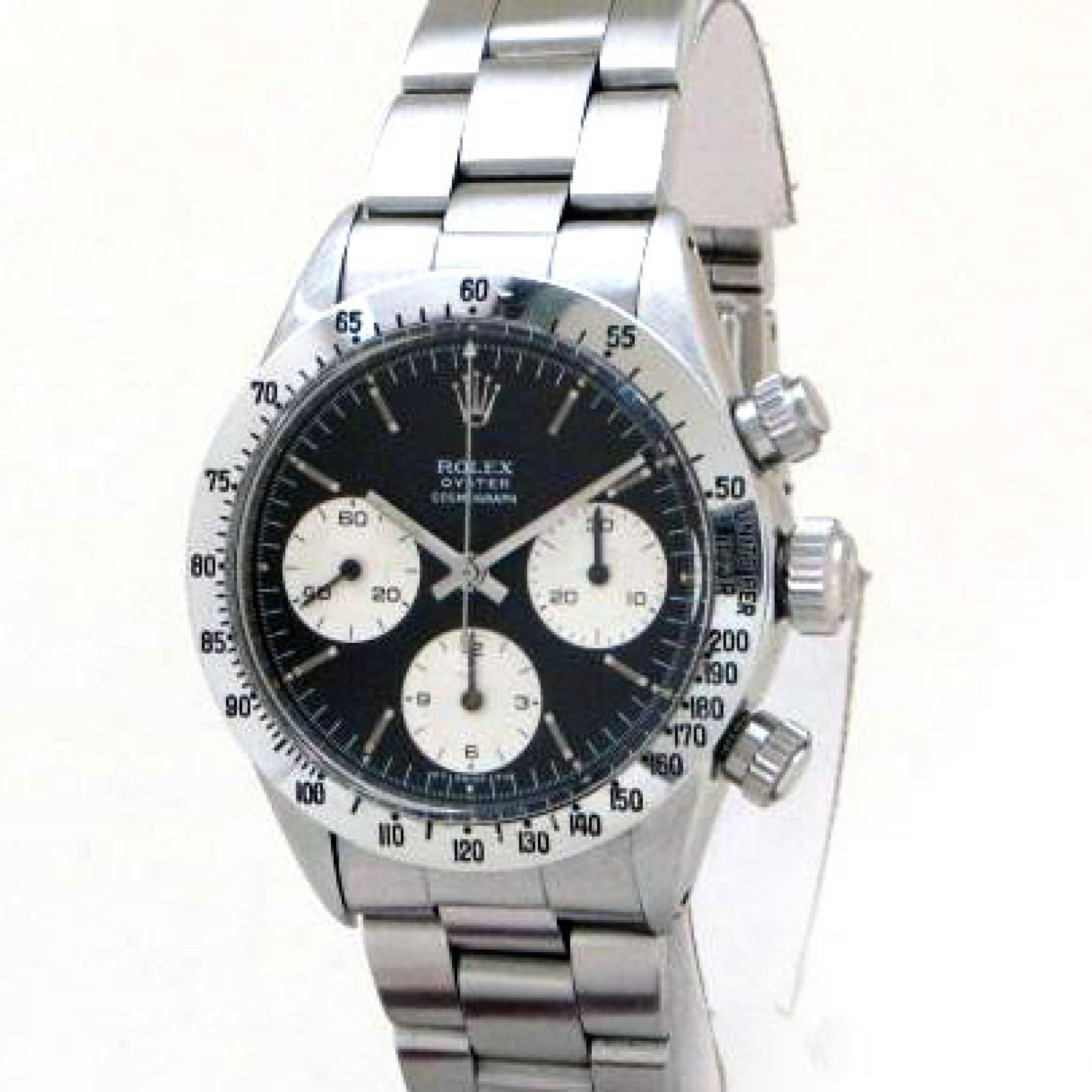 Vintage Rolex Chronograph 6265 Steel with Black Dial