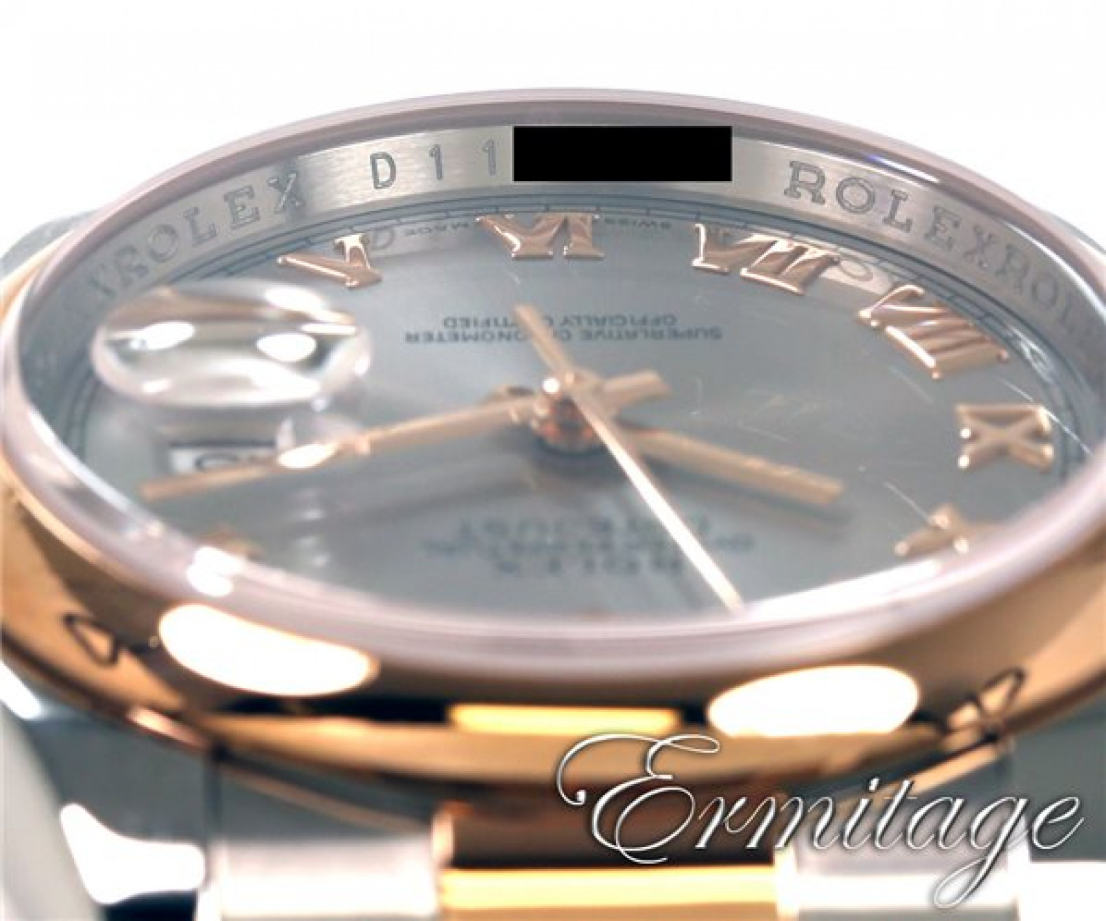 Rolex Datejust 116201 Gold & Steel Dark Grey