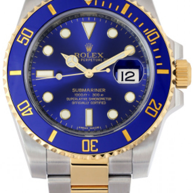 40 mm Rolex Submariner 116613 Gold & Steel on Oyster Pre-Owned