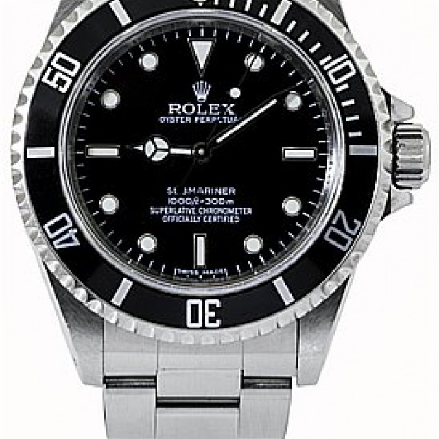 2009 Rolex Submariner No Date Ref. 14060 4 Lines Dial