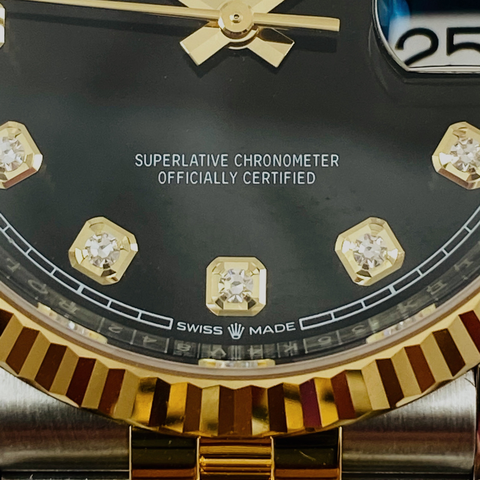 Unworn Diamond Rolex Datejust 126233 Yellow Gold & Steel