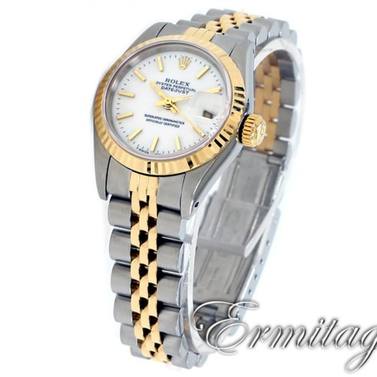 Rolex Datejust 69173 Gold & Steel  White Dial Excellent Condition