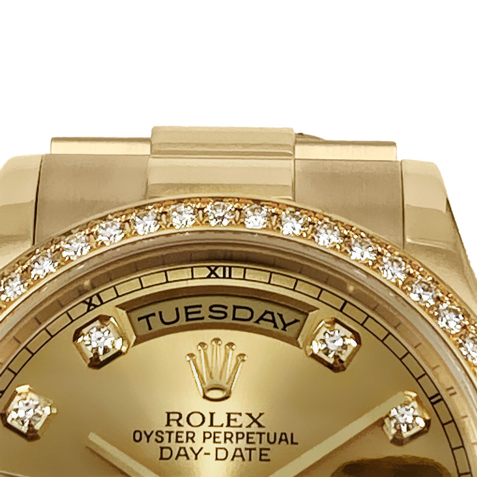 Rolex Day-Date 118348 President Factory Diamonds