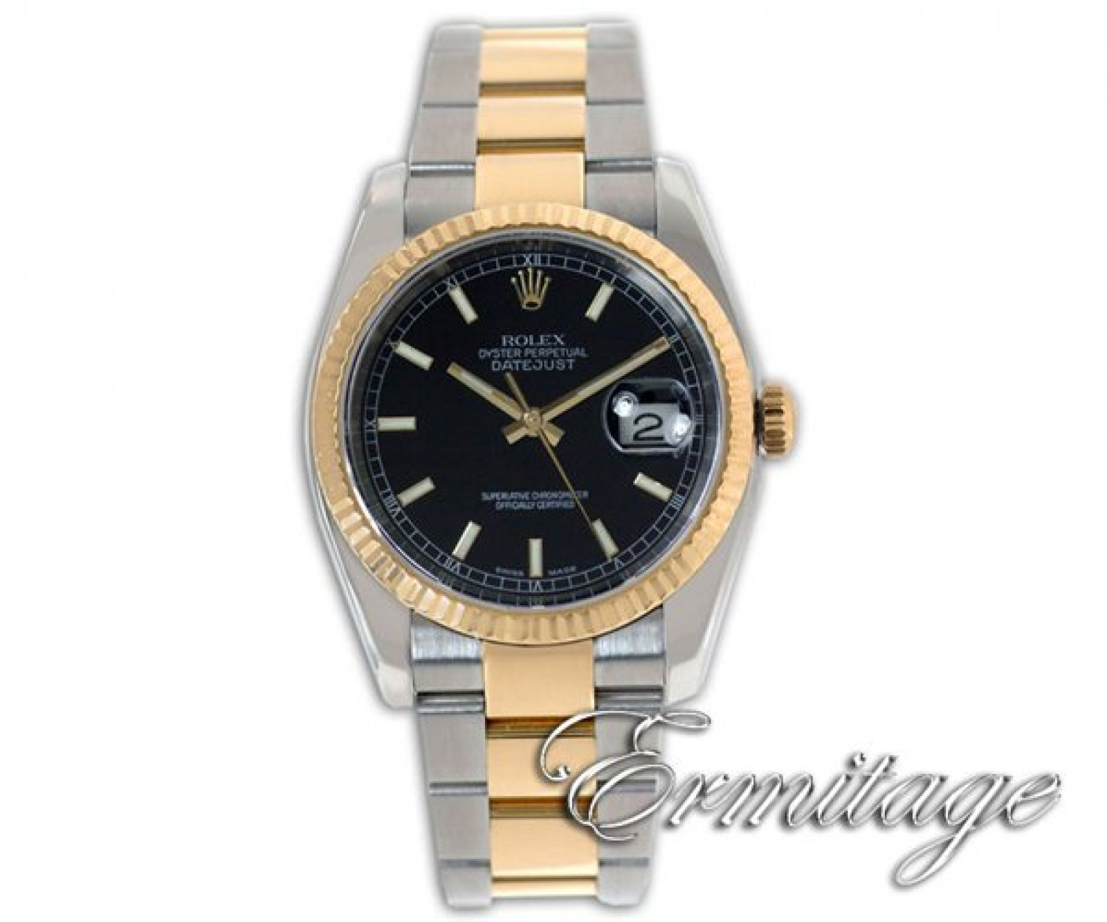 Rolex Datejust 116233 Gold & Steel Black