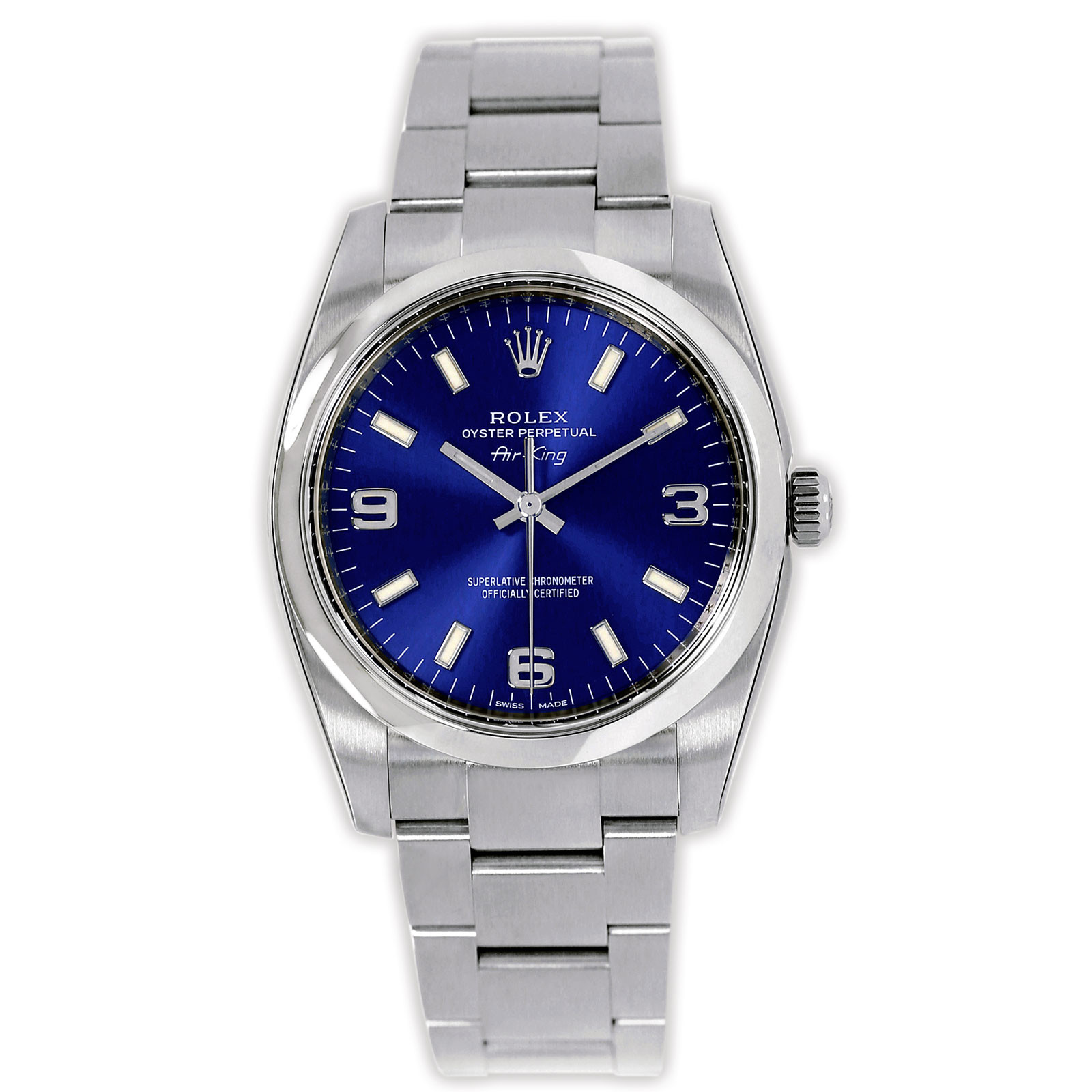 Rolex Air King 114200 Blue Dial 2008| Ermitage Jewelers