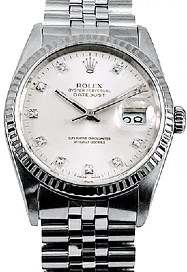 Rolex 16234 White Gold & Steel on Jubilee Steel Diamond Dial