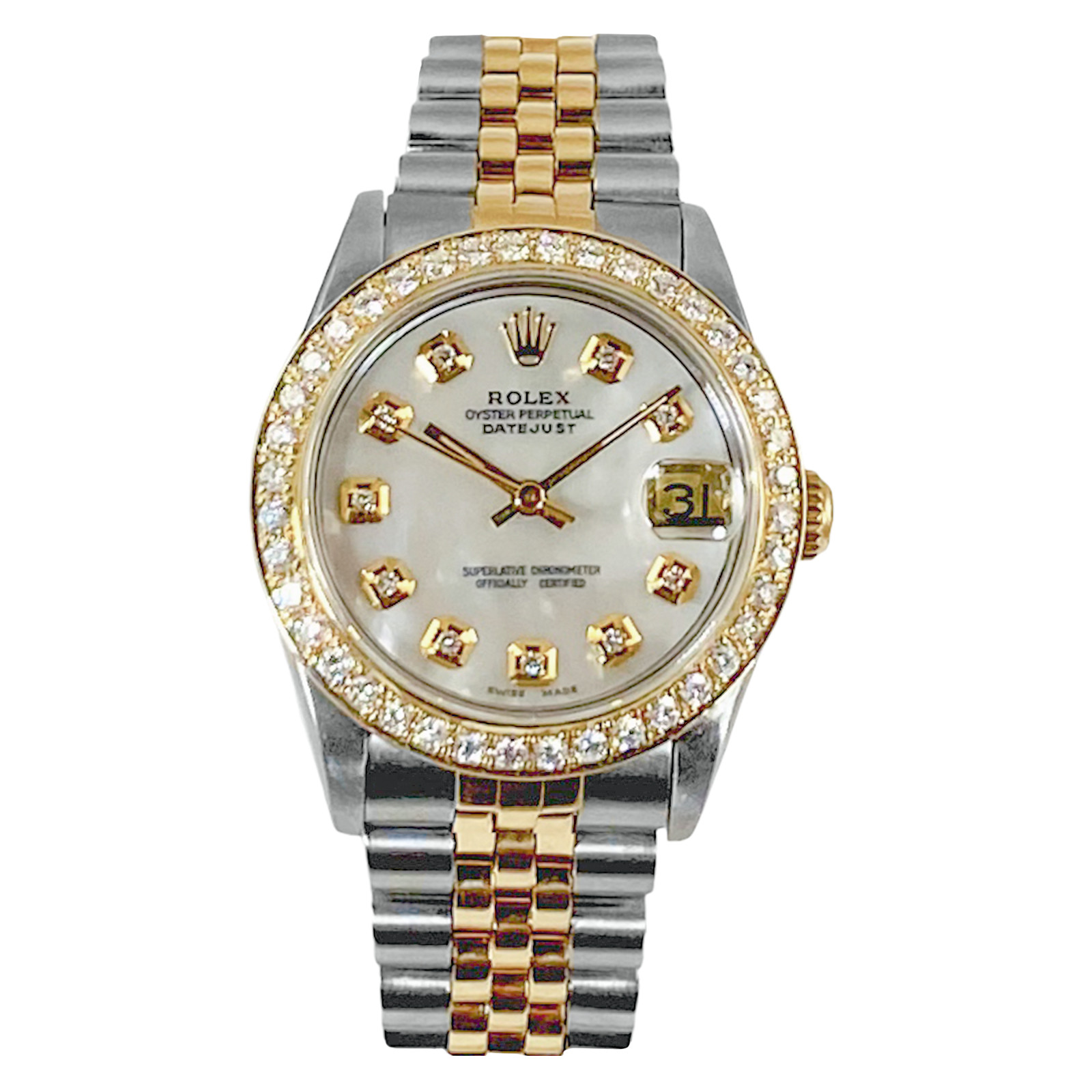 Rolex Mid-Size Ladies Diamond Watch 68273