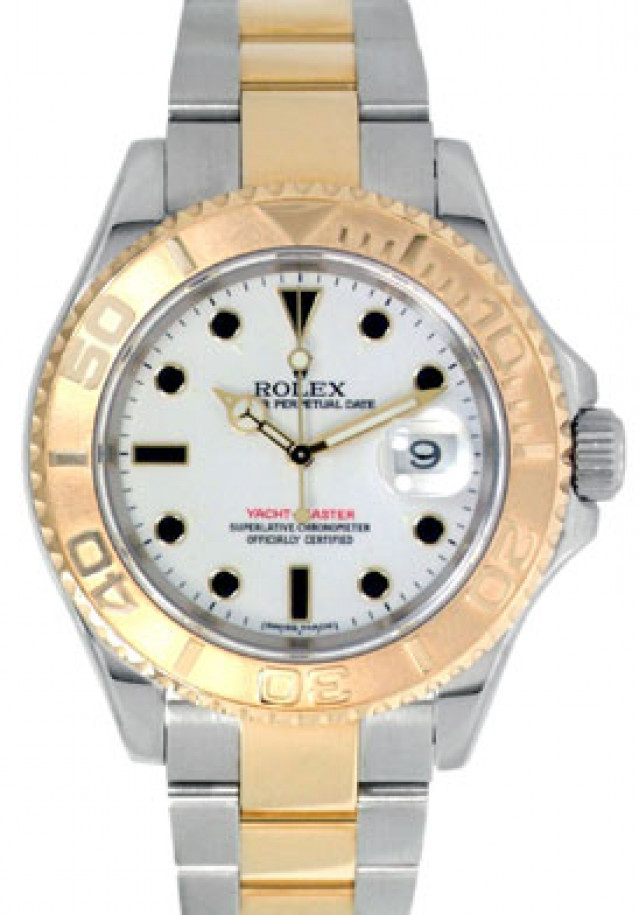 Rolex 16623 Yellow Gold & Steel on Oyster White