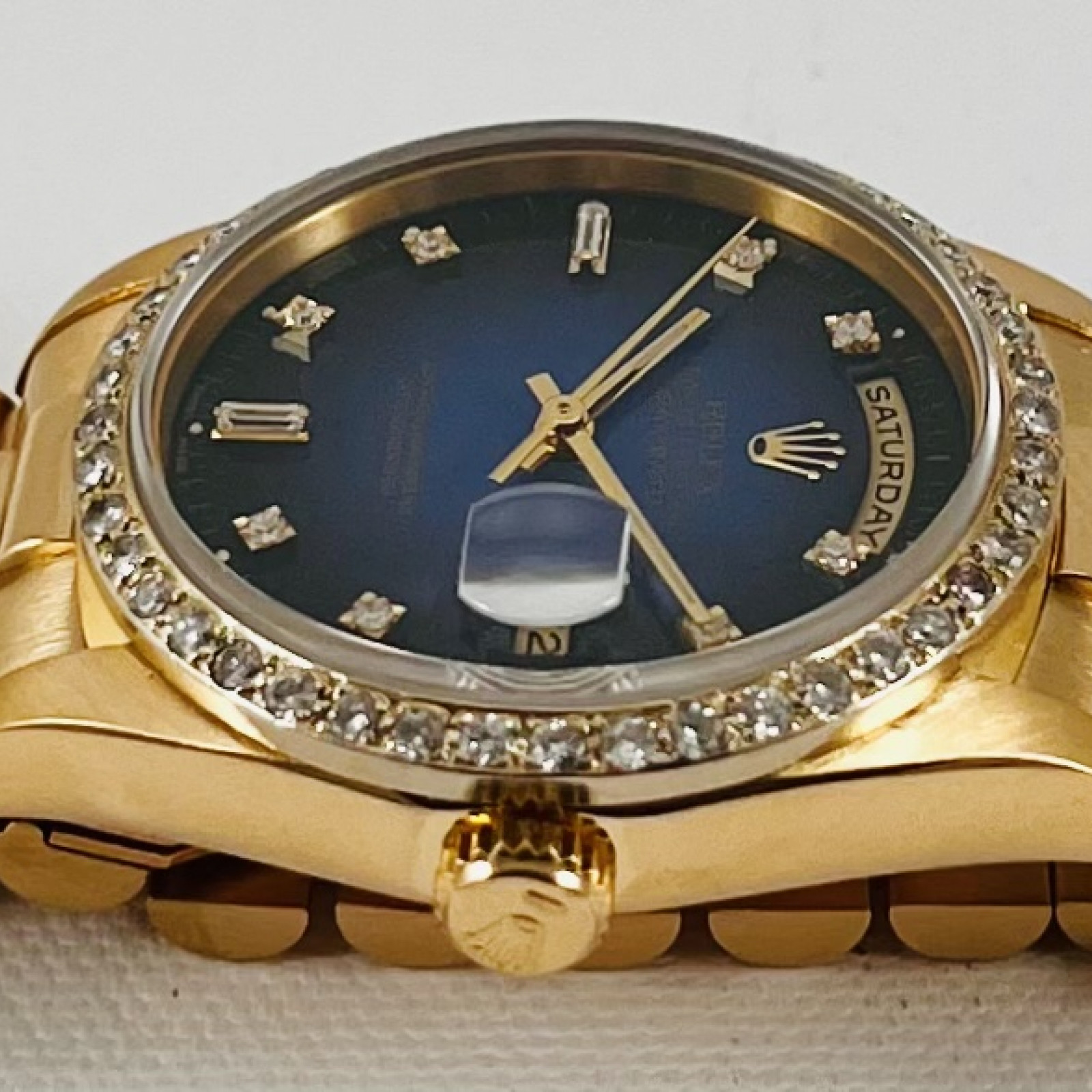 Rolex President 18238 Vignette Diamond Dial