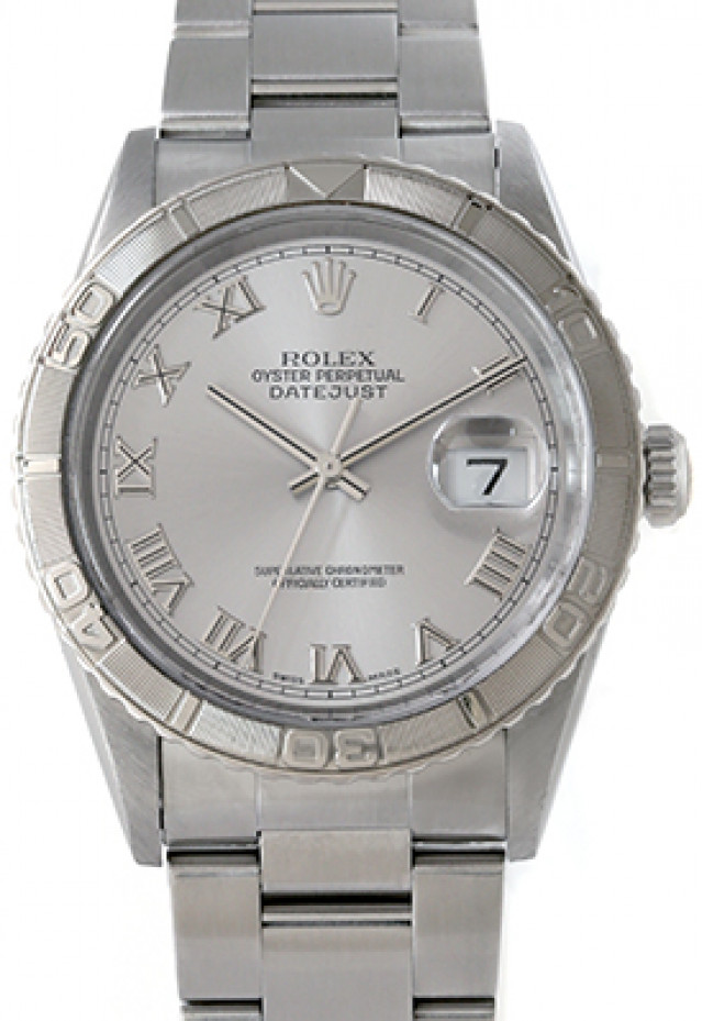 Rolex 16264 White Gold & Steel on Oyster Steel with Silver Roman