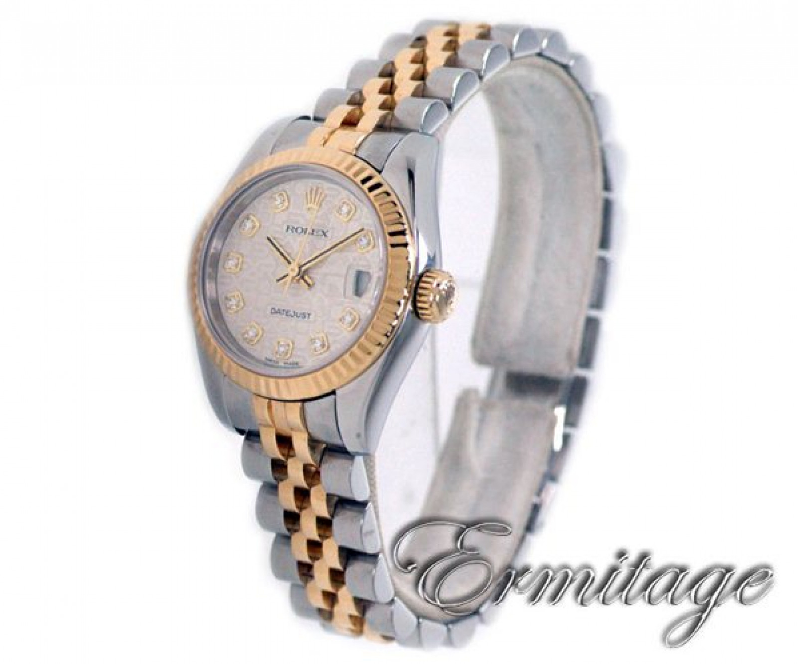Rolex Datejust 179173 with Diamonds on Silver Dial