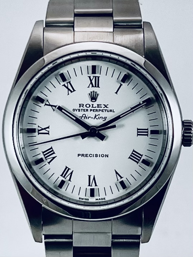 Rolex Air King 14000 with White  Dial