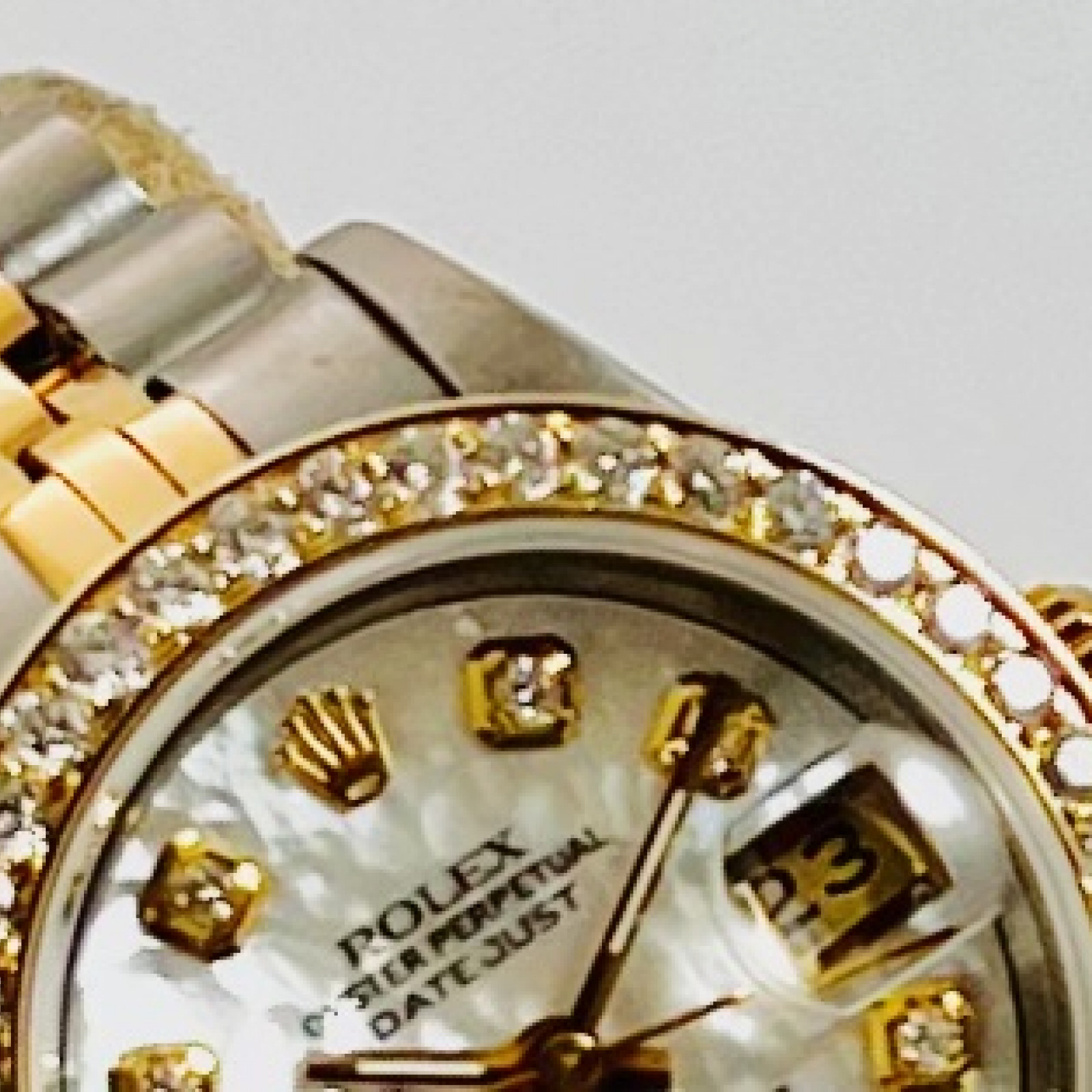 Dimond Rolex Datejust  69173 Mother Of Pearl Dial