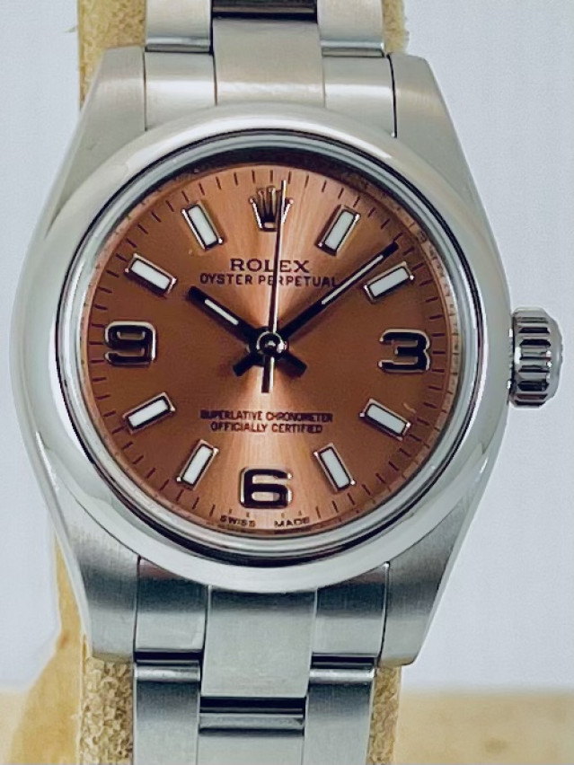 Rolex 176200 Steel on Oyster White with Silver Roman & Index