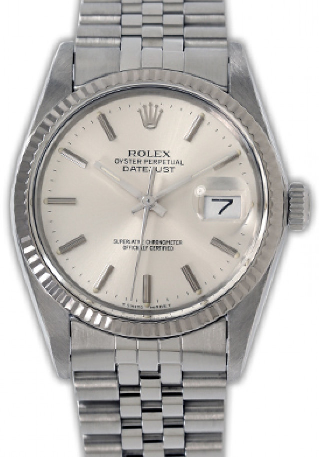 Rolex 16014 White Gold & Steel on Jubilee Steel with Silver Index