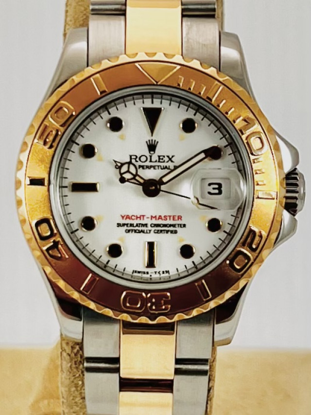 Rolex 169623 Yellow Gold & Steel on Oyster White