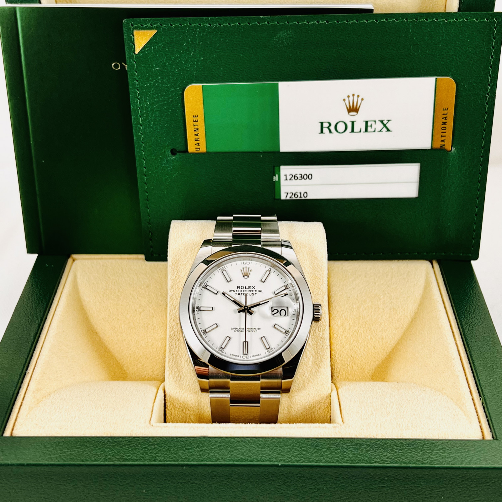 Rolex Datejust 126300 White 41 mm