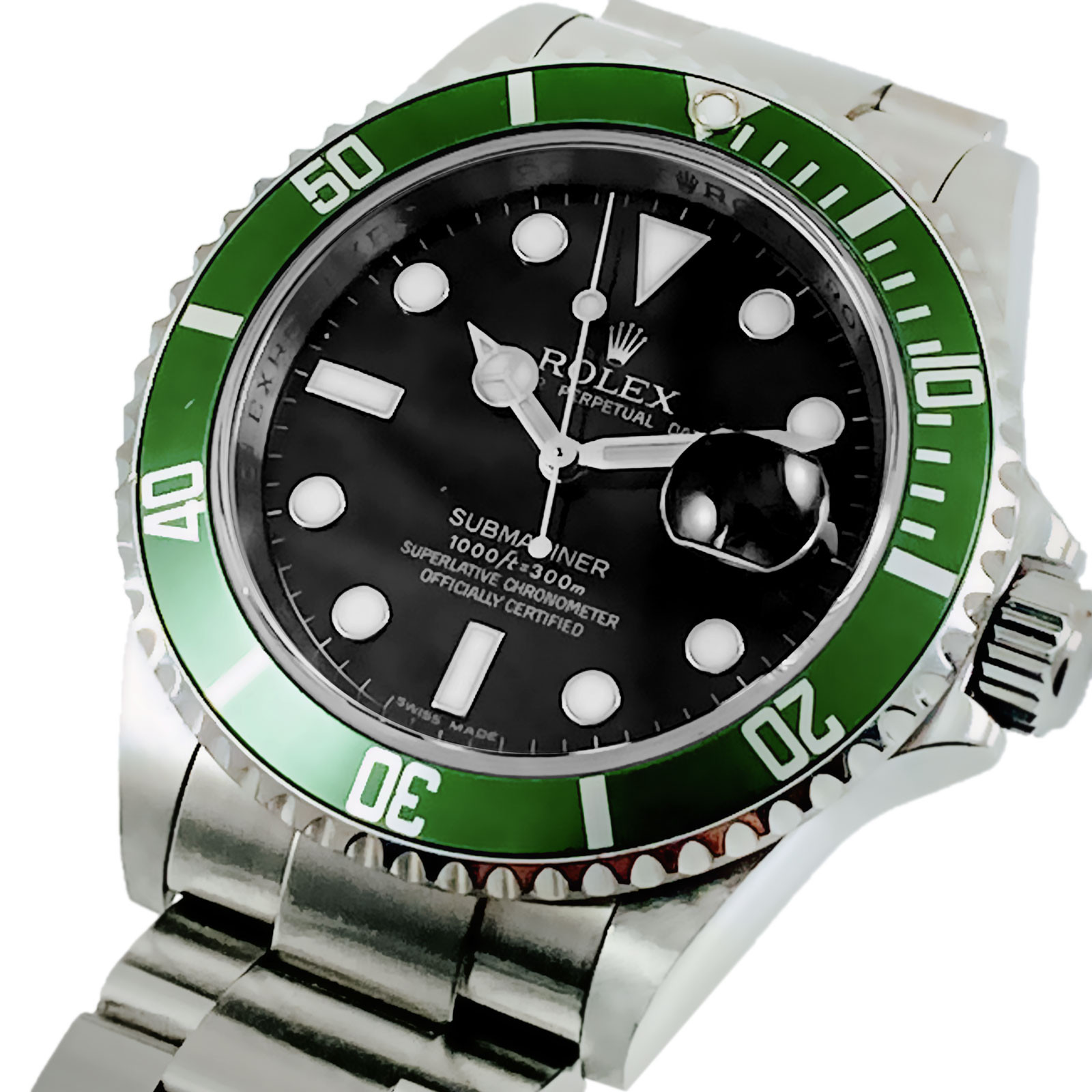 Authentic Rolex Submariner 16610LV Steel Ermitage Jewelers