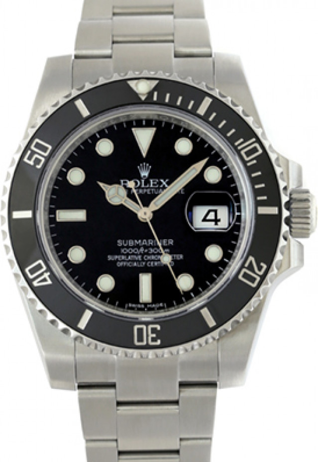 Black Rolex Submariner 116610 Mint Condition