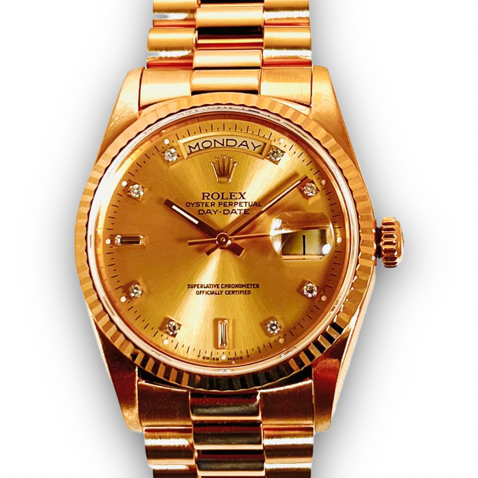 Rolex Day Date President  18238 Factory Diamond Dial