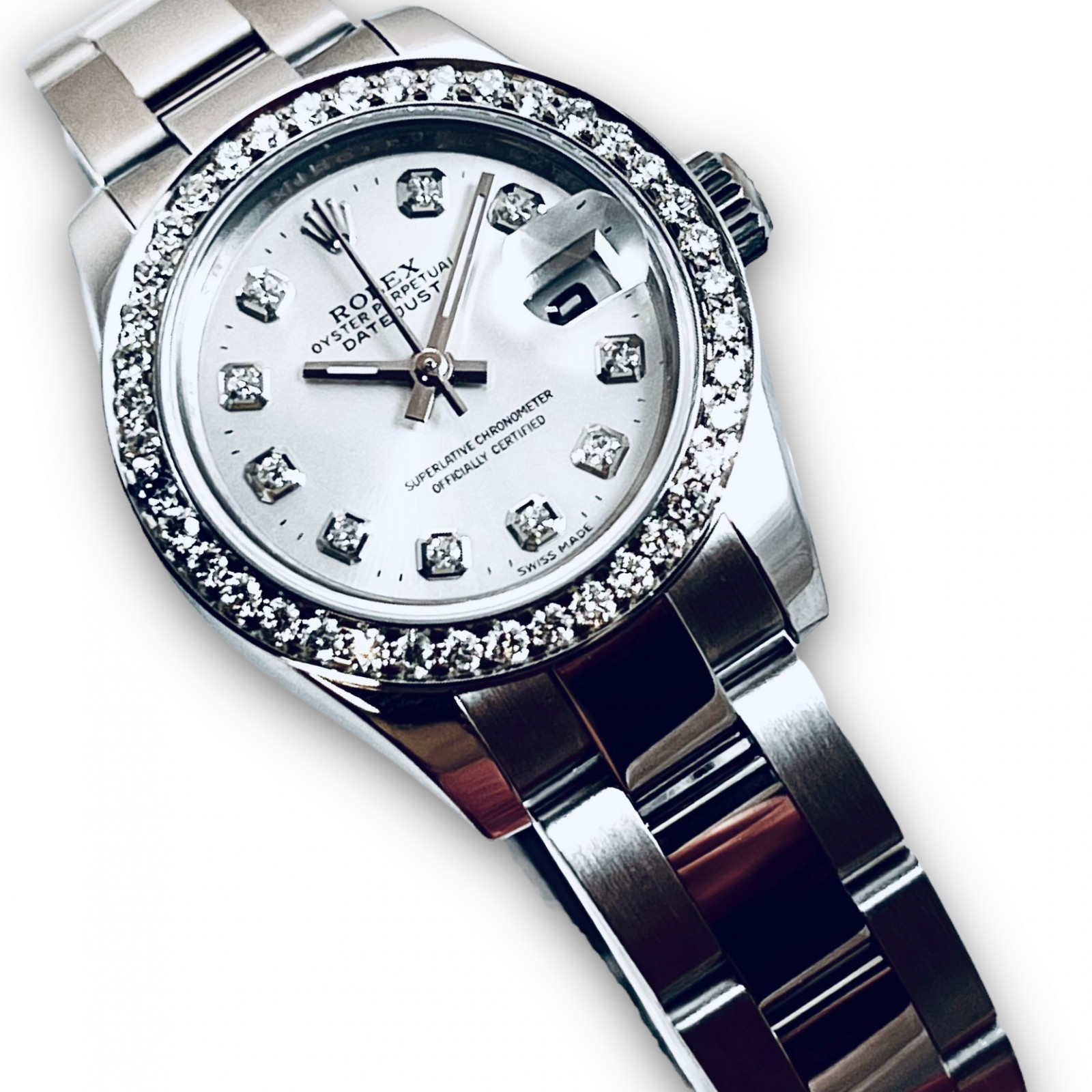 Rolex Datejust 179160 Custom Diamond Bezel& Dial