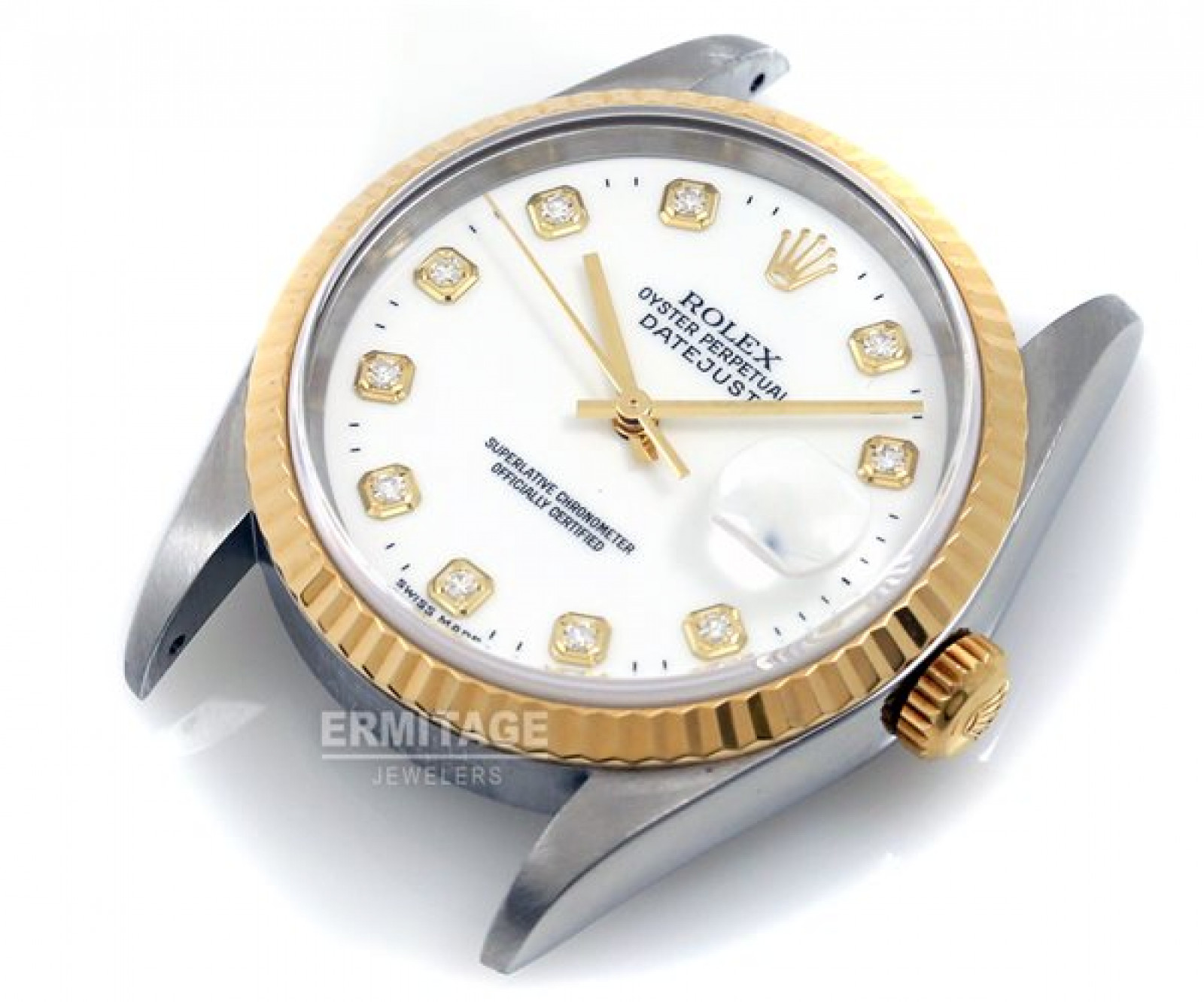 Pre-Owned Two Tone Rolex Datejust 16233 with Diamonds