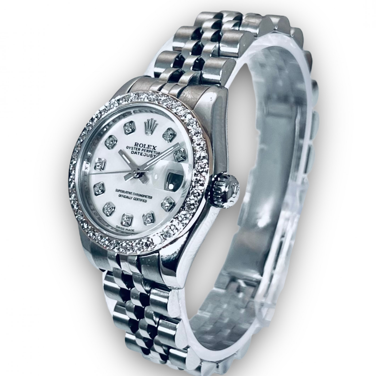 Rolex Datejust 179160 Custom Diamond Bezel & Dial