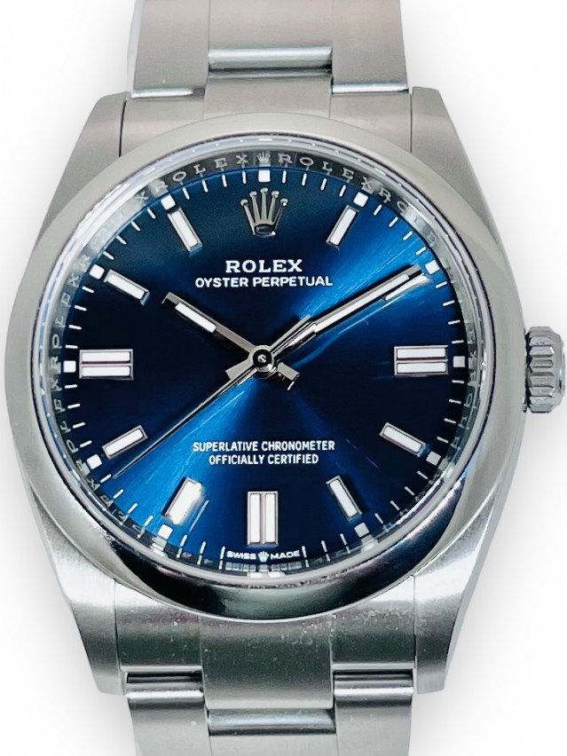 Rolex 116000 Steel on Oyster Blue, 3-6-9