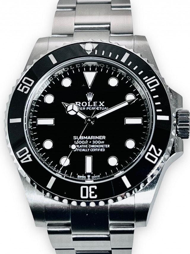 Rolex Non Date Submariner 124060 New Size 41mm