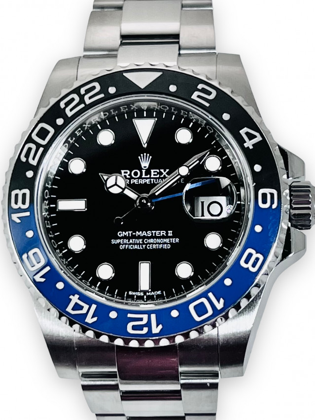 Rolex 116710 Steel on Oyster, Blue & Black Ceramic Black