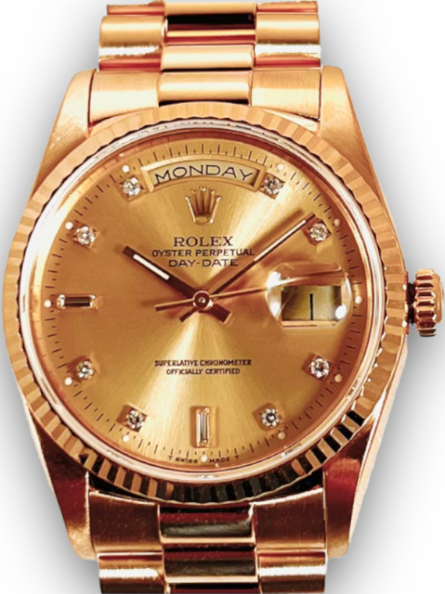 Rolex Day Date President  18238 Factory Diamond Dial