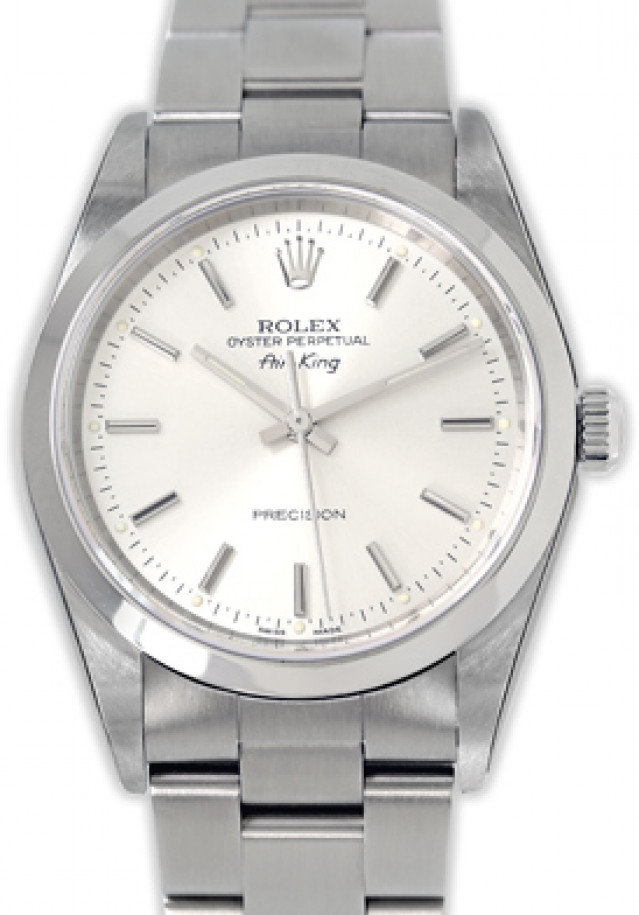Rolex 14000 Steel on Oyster Steel with Silver Index